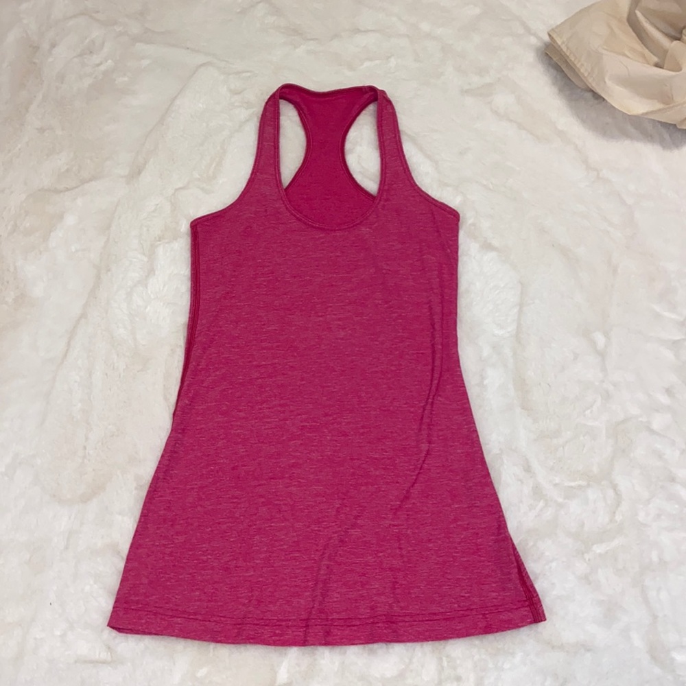 Hot pink lulu lemon tank top